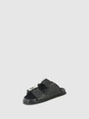 Chinelos com Apliques em Preto